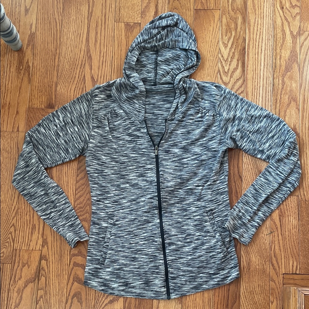 Women's Columbia Black Pattern Zip-Up Hoodie